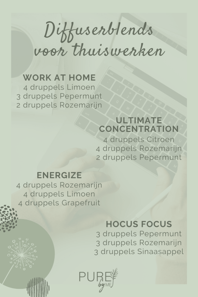 Diffuserblends voor thuiswerken - PURE by ME